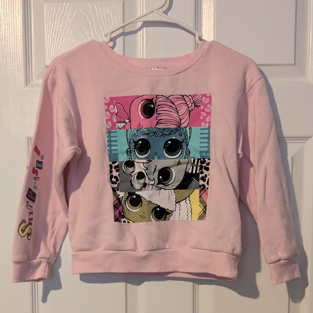 L.O.L. Surprise! Pink Graphic Girls Sweatshirt Size Large